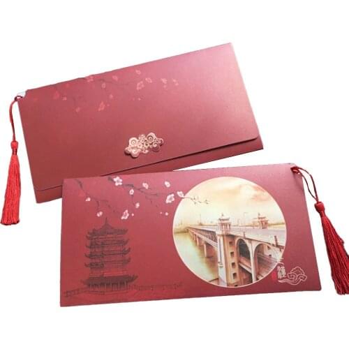 City Scenic Area Pull-out Decoration Paper Christmas Elegant Event Invitation Card Cartoon Birthday Greeting Card Gift Creative