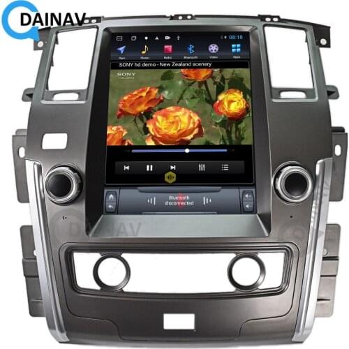 Vertical Screen Car Autoradio stereo Android Car GPS Navigation For Nissan Patrol 2013 2014 2015 2016 2017 Car DVD Player