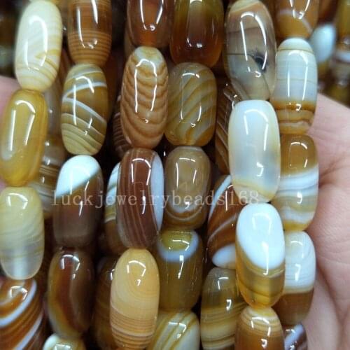 Free shipping Women Fashion Jewelry 7x14mm Onyx Carnelian Rice Women Men Spacers Art Loose Beads 15.5" FG7908