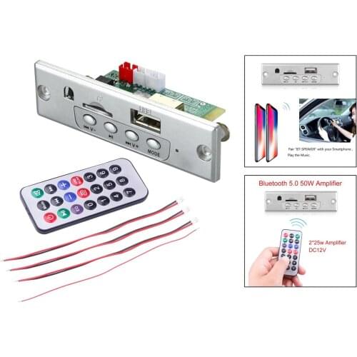 Bluetooth MP3 Player Decoder Board Audio AUX Module 12V Hands-Free USB TF FM Radio for Car