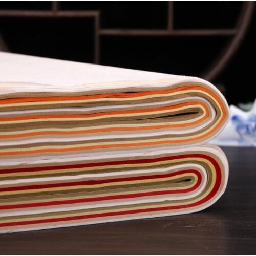 50 Sheets Calligraphy Paper Six Feet Rijstpapier Xuan Paper Painting Calligraphy Half-Ripe Rice Paper Carta Di Riso 48*180cm