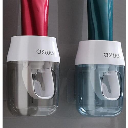 Toothpaste Dispenser Convenient Wall Mount Easy to Use Creative Automatic Toothpaste Squeezer for Bathroom