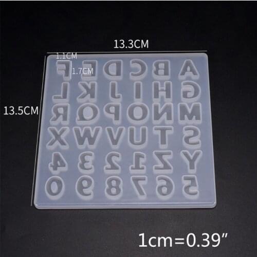 Epoxy Resin Digital Letter Mold Decoration Silicone Molds DIY Crafts Making Accessories