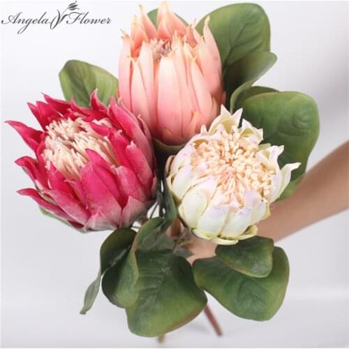 Silk single Emperor flower two sizes choose artificial flower European style wedding decoration for home garden hotel decor 1pcs