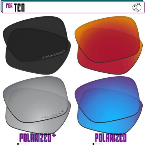 EZReplace Polarized Replacement Lenses for - Oakley Ten Sunglasses - BkSrP Plus-RedBlueP