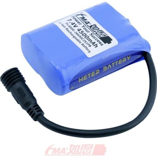 FMA Li-ion Battery Pack 26650 2S1P 7.4V 4500mAh for MagicShine LED Bike Light HT