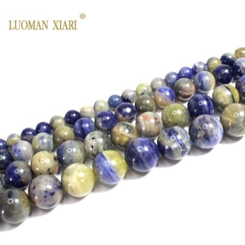 Fine AAA Natural Blue Sodalite Round Natural Stone Beads For Jewelry Making DIY Bracelet Necklace 4/6/8/10/12mm South Africa