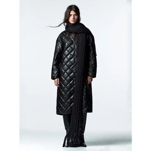 KBAT Women's Leather Down Jackets