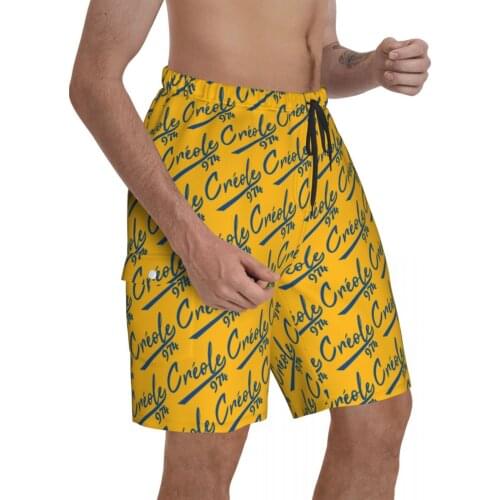 Creole 974 Reunion Island Classic Promo Hawaii Pants Pocket beach pants Beach R181 Breathable Quick Dry Print Funny