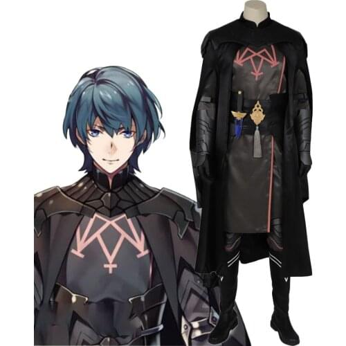 Byleth Costumes Game Fire Emblem Three Houses Cosplay Cool Man Halloween Uniform Cloak Set