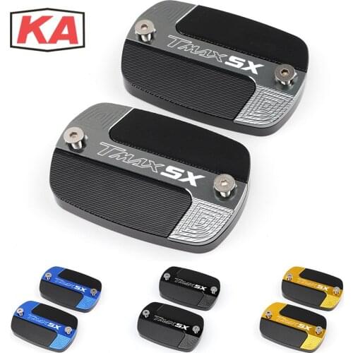 Five colors For Yamaha TMAX SX T-Max 530 SX 2017 2018 2019 TMAX 530 500 Motorcycle CNC Front Brake Fluid Reservoir Cap Cover