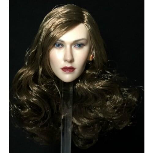 1/6 Scale Female Action Figure Head Vampire Style Pale Skin for Seamless Body Figure