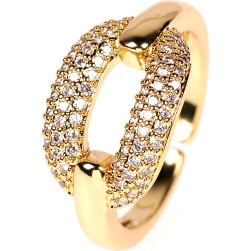 Fashionable Oval CZ Adjustable Ladys Purple Green Black Blue Brand Ring Couple Lovers Gift Dating Ring