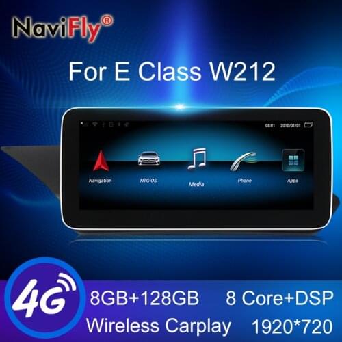 NaviFly New 8GB+128GB GPS Wireless Carplay Android All In One Car Intelligent System For Mercedes Benz E Class W212 2009-2015