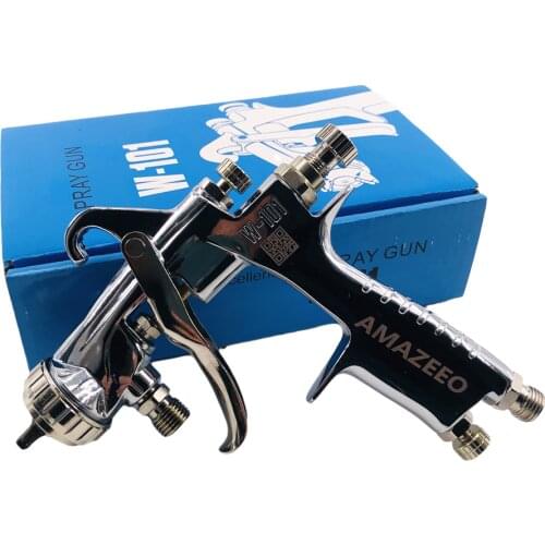 HVLP W101 Handle W-101P Spray Gun Pressure Feed Type 1.0/1.3/1.5mm E2P Furniture Coating Car Paint Gun Paint Pistol