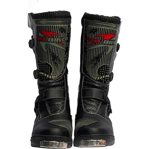 Professional Knee High Motorcycle Scooter Racing Boots Motocross Speed Boots Moto Botas Off Road Boots/Shoes