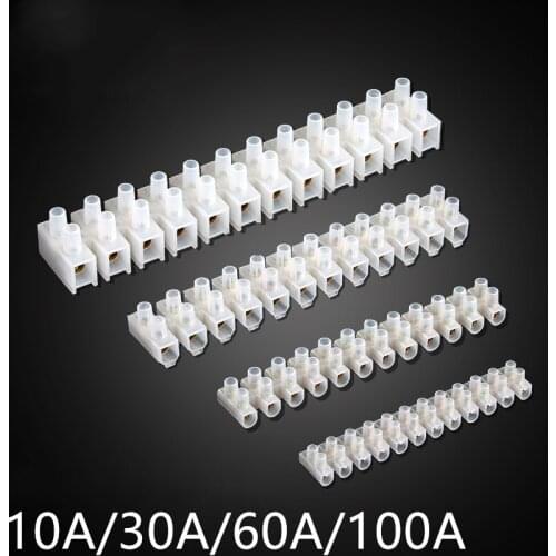 Wire connector Screw terminal 3A 5A 10A Dual Row 12 Positions Barrier Strip Block Terminal Plastic Electrical connector terminal