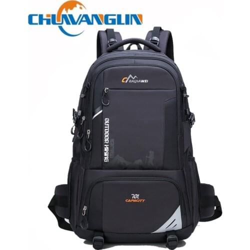 Chuwanglin 70L Mens Backpack Travel Back Pack Sports Bag Nylon Outdoor Trekking Rucksack Hiking Climbing Backpack 3310934