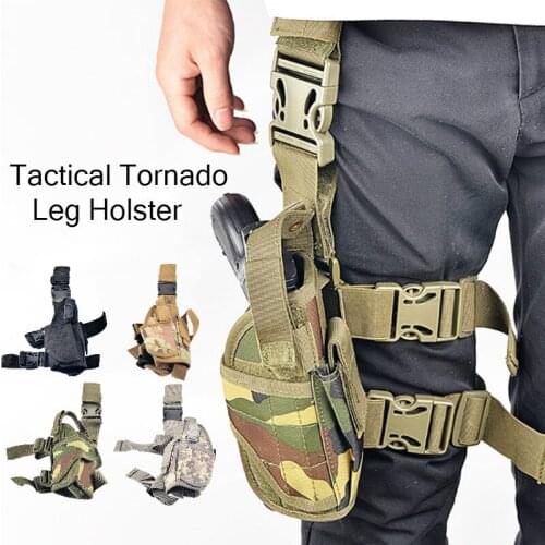 Tactical Tornado Leg Holster Glock Pistol Gun Drop Leg Holster Pouch Adjustable Magic Strap Holster For Universal Gun