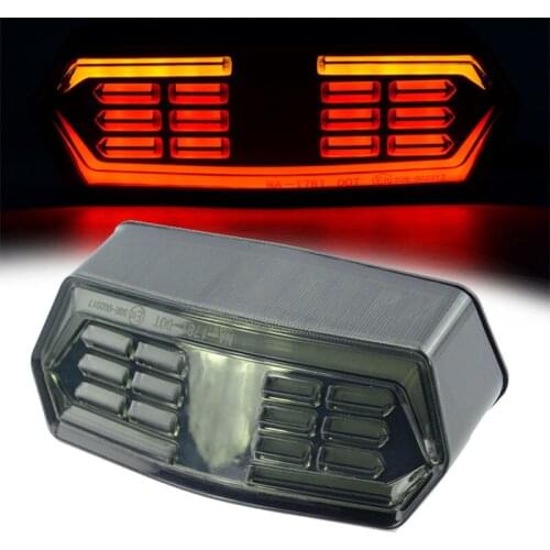 Motorcycle Turn Signal Flashing LED Light Running Brake Stop Signal Moto Indicators Lamp for Honda MSX125 Motorcycle Lightings