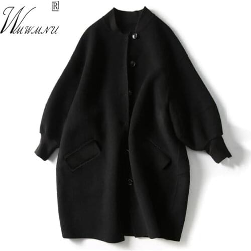 Женские черные пальто WMWMNU China At AliExpress