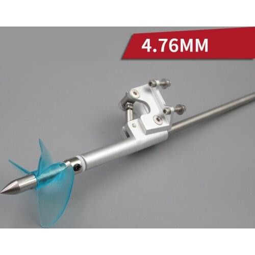 1Set 4.76mm Integrated Flexible Shaft Assembly 400mm Flexible Shaft+4.76mm Shaft Bracket+55mm Propellers for RC Jet Boats