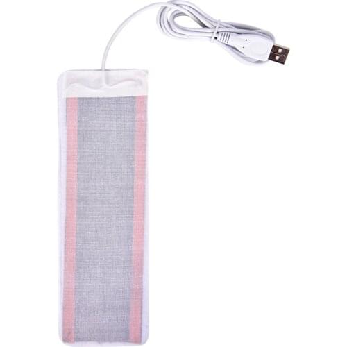 1pc USB Heated Socks Carbon Fiber Pads Electric Heated Insoles Winter Warm Arm Hands Waist Heated Gloves 21cm x 6.7cm