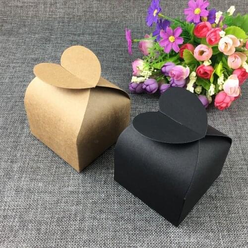 10Pcs For Jewelry Accessories Carrying Cases New Gift Boxes Party Weeding Gift Boxes Blank Kraft Paper Packing Box 8*8*8.5cm