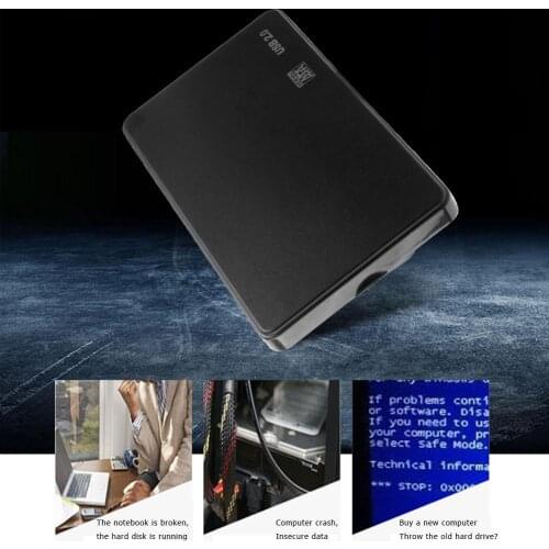 2.5 inch Hard Disk Case SATA USB2.0 Portable Tool Free SSD Disk HDD Box External Hard Drive Enclosure for PC