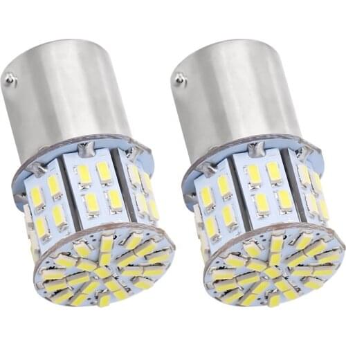 50pcs 3014 50 smd led S25 1156 Ba15s P21W 1157 Bay15d Car LED Steering Indicator Lamp Turn Signal Lights White Brake Bulbs 12V