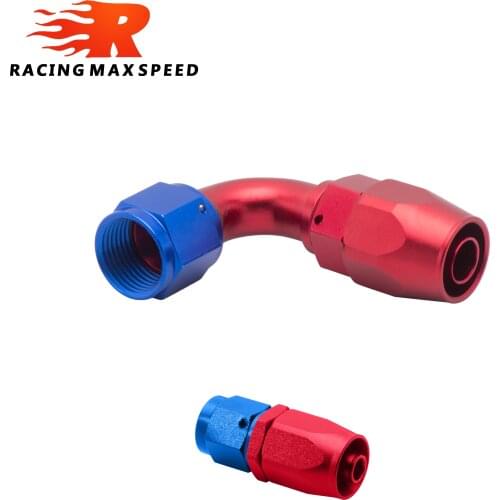 AN6 0 90 Degree Swivel Hose End Anodized Aluminium Fuel Adapter Oil Fuel Fitting Oil Cooler Hose End