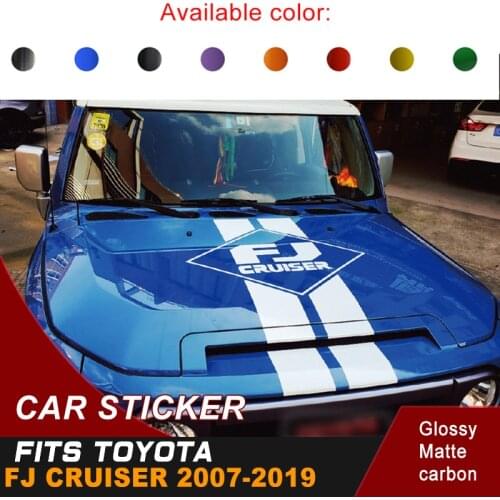 Car Accessories Hood Scoop Hood Stripe Graphic Vinyl Cool Car Decals Fashion Car Decoration sticker Fit For TOYOTA FJ Cruiser