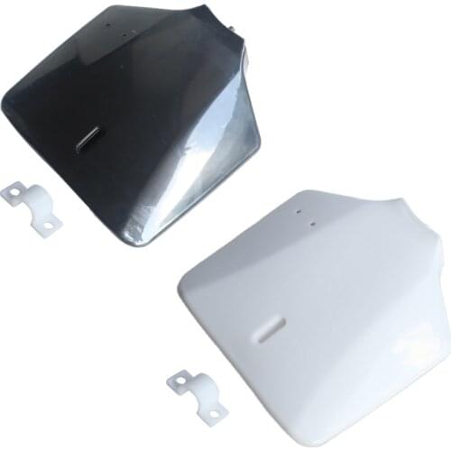 White Black Motorcycle Plastics Fender Front Number Plate For Kawasaki KLX110 KX65 110cc 125cc 150cc 250cc Dirt Pit Bike