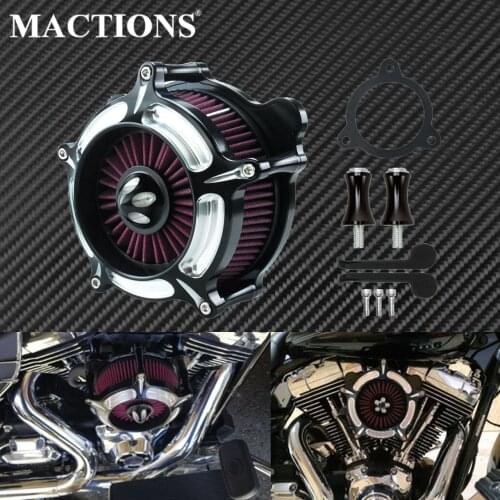 Motorcycle CNC Air Filter CNC Crafts Air Cleaner Intake Filter For Harley Touring Street Glide Road King 2008-2016 Softail Dyna