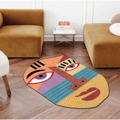 Personality Facebook Carpet Irregular Living Room Floor Mat Bedroom Non-slip Carpet 120x160cm Rugs Tribal Rug Area Rug Large