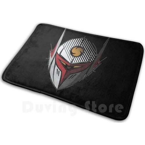 113b Tekkaman Head Mat Rug Carpet Anti-Slip Floor Mats Bedroom Tekkaman Voltekker Andros George Tatsunoko Yexart Manga Anime