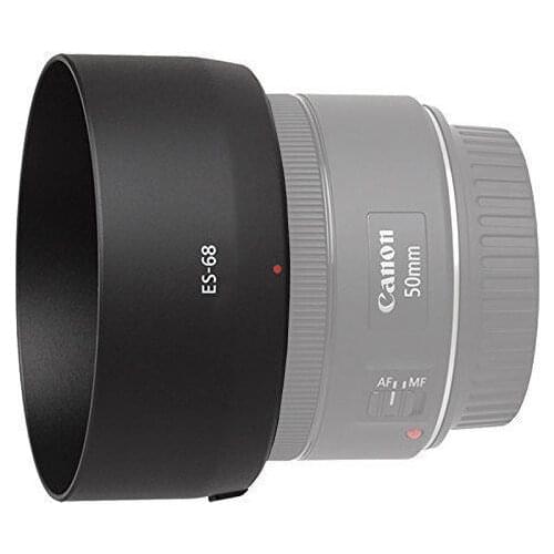 ES68 ES-68 Camera Lens Hood for Canon EOS EF 50mm F/1.8 for STM 49mm Lens Protector Camera Accessories