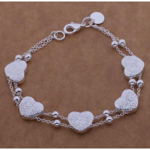 Wholesale High quality silver plated Fashion jewelry Bangles bracelet WB-136