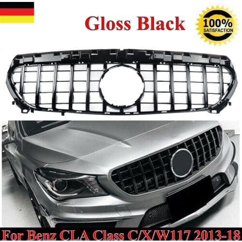 MagicKit FOR MERCEDES BENZ CLA-CLASS W117 C117 13-18 GRILLE BLACK PANAMERICANA GT STYLE