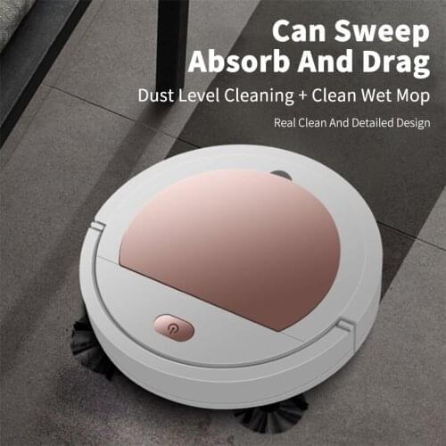3-In-1 Multifunctional Robot Vacuum Cleaner Auto Rechargeable Smart Sweeping Robot Mop Dry Wet Vacuum Cleaner Home Cleaning Tool