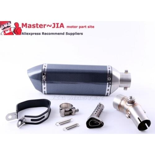 Motorcycle Muffler Exhaust Original Install DB Killer Full System Slip On For kawasaki ER6N ER6F NINJA650R NINJA650 2005-2020