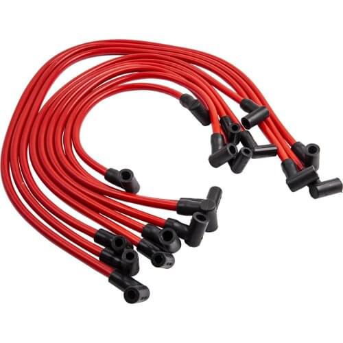 High Performance Spark Plug Wires Plug for SBC BBC HEI 350 383 454 Electronic 10.5MM PW-SBC350 SBC350 for Chevrolet Engines