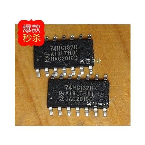10PCS The new patch 74HC132D 74HC132 NAND gate CMOS logic IC Inverter SOP-14