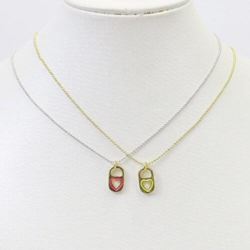 10Pcs Heart pendant necklace necklace Pearls necklace Metal Geometric pendant necklace accessories gift for women 51520