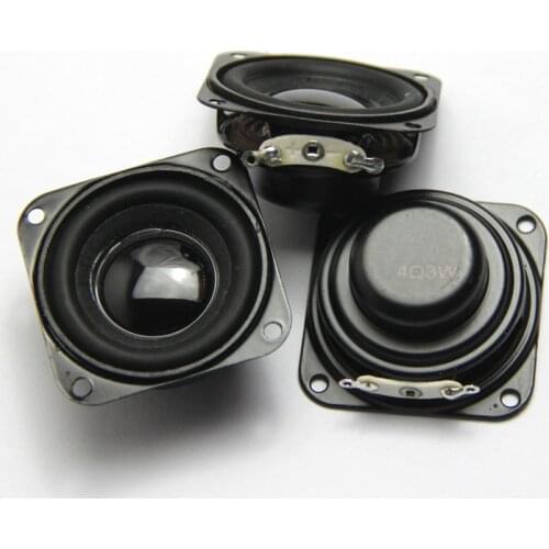 2 PCS 40mm1.5 inch magnetic speaker 4ohm 3W bass multimedia speaker small speaker 3W speaker with fixing hole