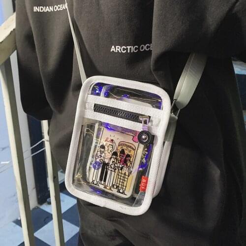 2022 Mini Crossbody Bags For Women Cartoons Pvc Transparent Small Clear Ita Bag Black White Womens Shoulder Purse For Phone