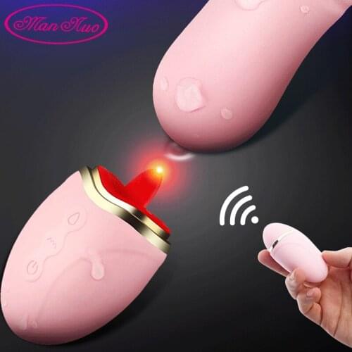 Wireless Vibrating Egg Tongue Vibrator Sex Toys for Women Remote Control G-spot Massage Licking Clitoris Stimulator Bullet Adult
