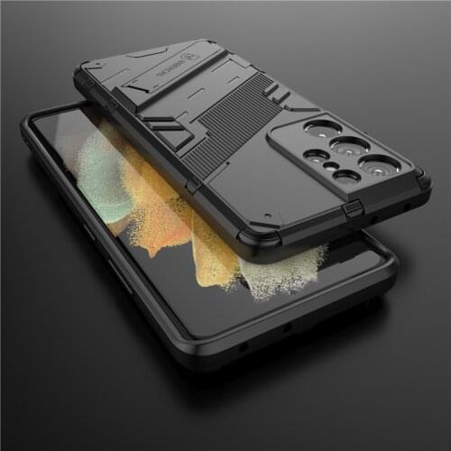 Armor Shockproof Case For Samsung Galaxy S21 Ultra S21 Plus S21FE A02 A22 A82 M31 M51 F52 Rugged Kickstand Hard Phone Back Cover