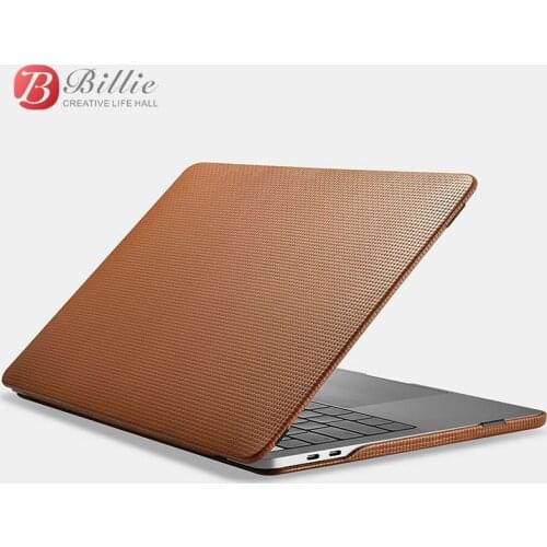 Genuine Leather Cover Case For MacBook Pro 13 Inch Case Sleeve Luxury Leisure Laptop Bags & Cases Protective Shell A1989 A2289
