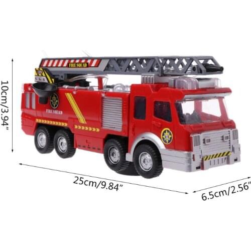 Spray Water Truck Toy Fireman Fire Truck Car Music Light Educational Toys Boy Kids Toy Gift 95AE